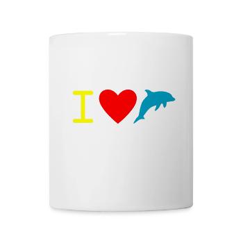 Dolphin Delfin - Tasse - Weiß - Vorne