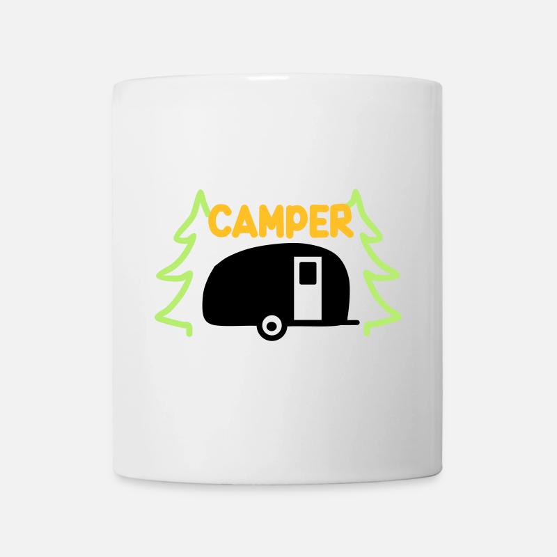 Campeur - prêt pour les vacances - Mug blanc - blanc