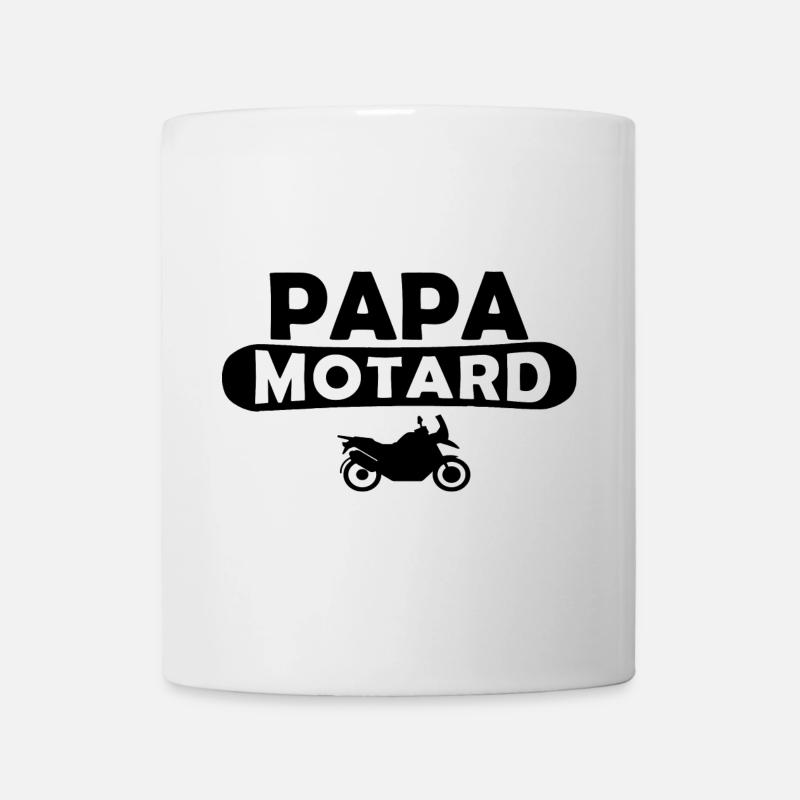 Papa motard - Mug blanc - blanc