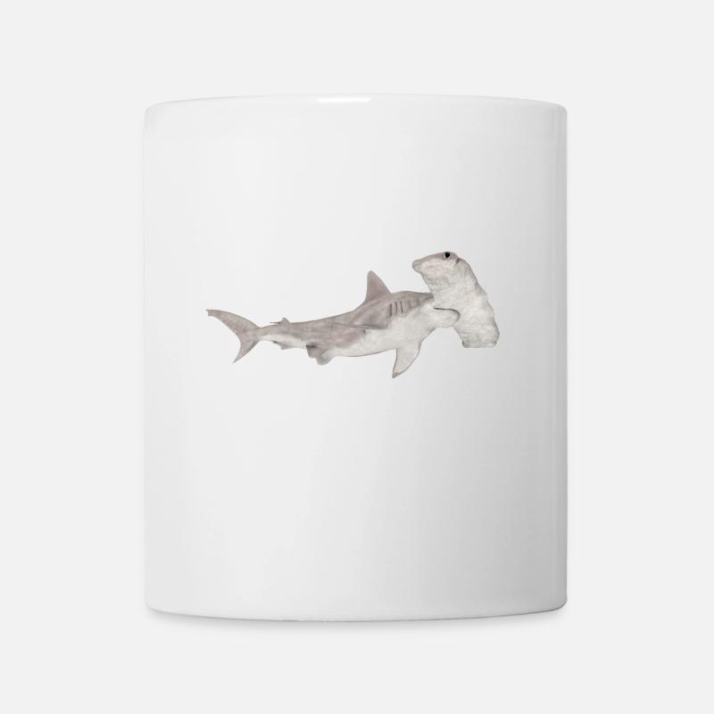 Grand requin-marteau, requin, requin - Mug blanc - blanc