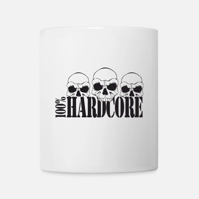 100% harter Kern - Tasse - Weiß