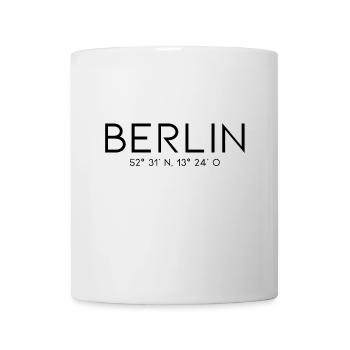Berlin Koordinaten - Deutschland Brandenburger Tor - Tasse - Weiß - Vorne