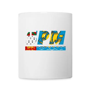 SPM flag flag Saint Pierre and Miquelon Island - Mug - white - Front