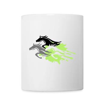 horses - stallion - mare - foal - Mug - white - Front