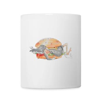Ratfoodz 'I can haz Ratzburger (Backprint) @ Ratz - Mug - white - Front