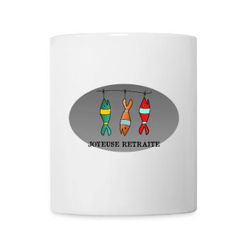 BONNE RETRAITE. JOYEUSE RETRAITE. VIVE LA RETRAITE - Mug blanc - blanc - Devant
