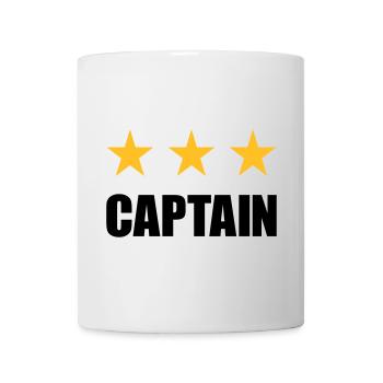 Captain (drei Sterne) - Tasse - Weiß - Vorne