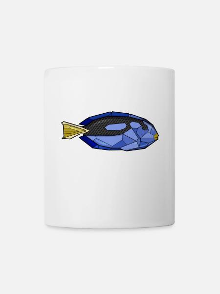 Geometric doctor fish - Mug - white