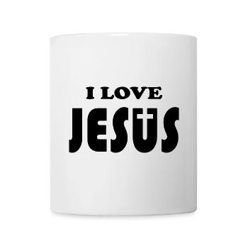 I love Jesus - Tasse - Weiß - Vorne