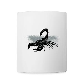 Skorpion Schwarz Weiß Kontrast Design - Tasse - Weiß - Vorne