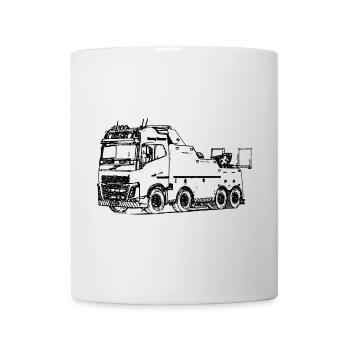 Tow truck truck towing service - Mug - white - Front