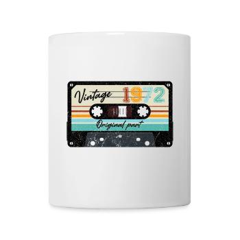 Rétro 1972 Vintage Cassette Tape Design - Mug blanc - blanc - Devant