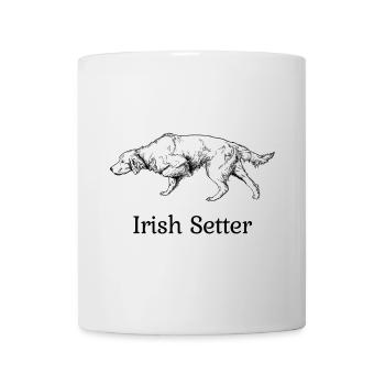 Irish Setter vorstehend - Tasse - Weiß - Vorne