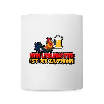 Mein Lieblingstier ist der Zapfhahn - Tasse - Weiß - Vorne