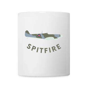 Spitfire fighter plane - Mug - white - Front