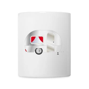 cute caravan for nostalgic feelings - Mug - white - Front