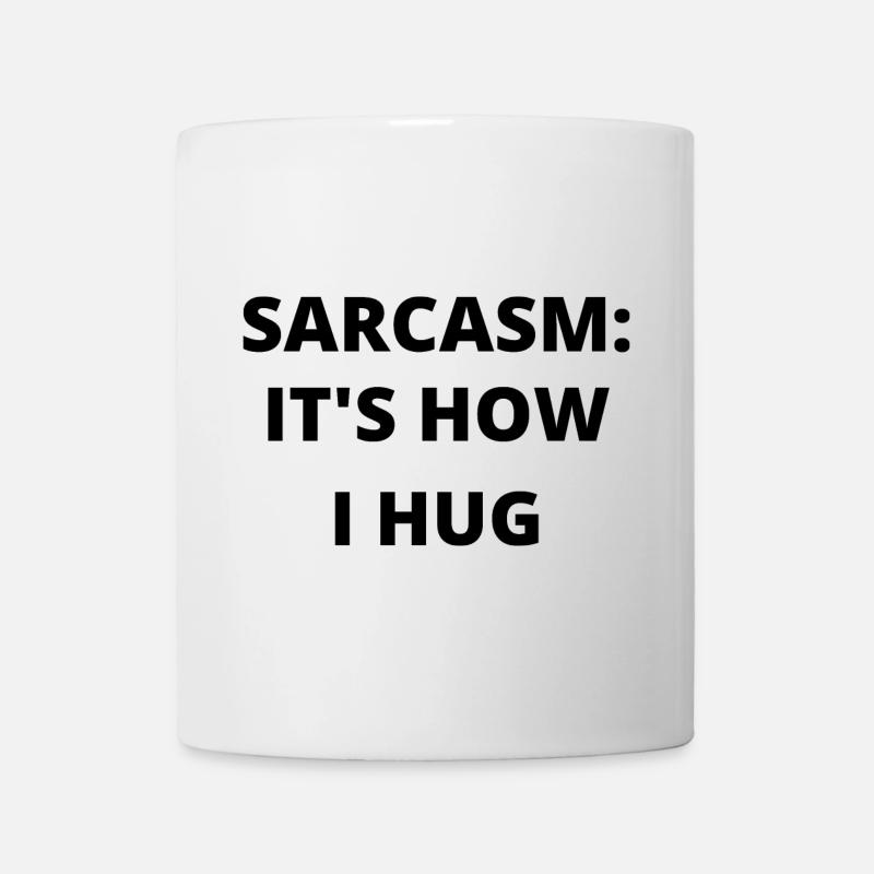 Sarcasme ludique et rire citation Tee - Mug blanc - blanc