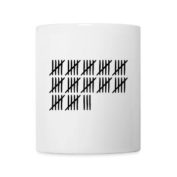 63. Geburtstag Strichliste 63 Jahre alt - Tasse - Weiß - Vorne