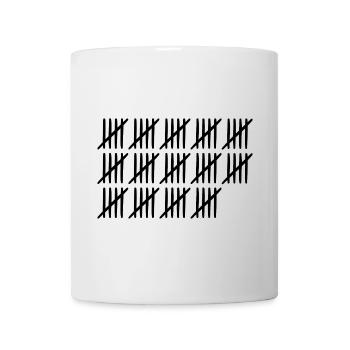 70 anniversaire Liste-barres - 70 ans - Mug blanc - blanc - Devant