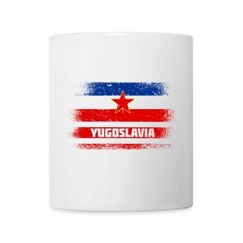 Jugoslawien Vintage Flaggen - Tasse - Weiß - Vorne