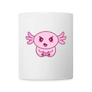 Gamer zocken spielen daddeln Zocker gaming Axolotl - Mug - white - Front