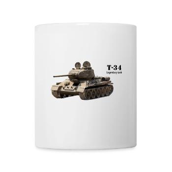 Panzer - Tasse - Weiß - Vorne