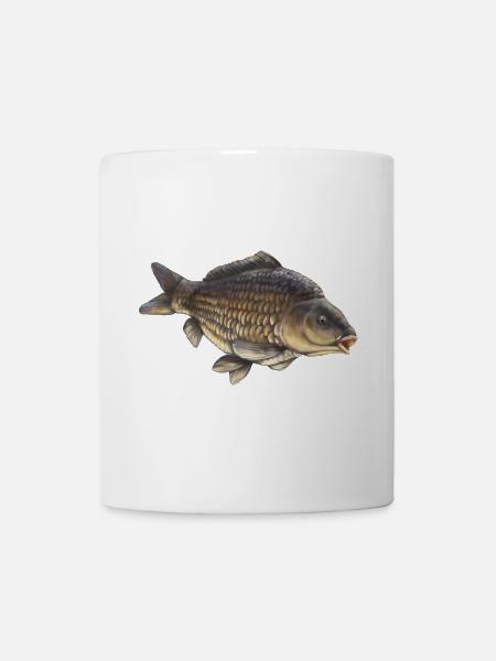 Common Carp Fishing Design Realistic Carp - Mug - white