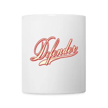 defender defense abwehr spieler football shirt cap - Tasse - Weiß - Vorne