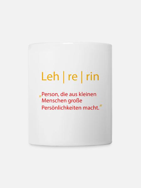 Lehrerin - Tasse - Weiß