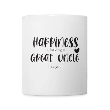 Grand Oncle Oncle Bonheur Cadeau Anniversaire Merci - Mug blanc - blanc - Devant