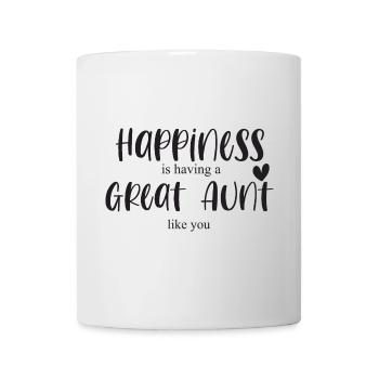 Grande tante Tante Bonheur Cadeau Anniversaire Merci - Mug blanc - blanc - Devant