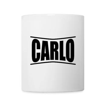 Carlo T-Shirt Geschenkidee - Tasse - Weiß - Vorne