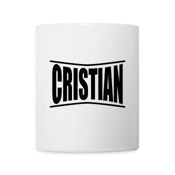 Idée cadeau t-shirt Cristian - Mug blanc - blanc - Devant