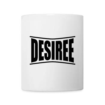 t-shirt Desiree t-shirt idée cadeau - Mug blanc - blanc - Devant