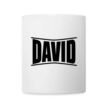T-Shirt David T-Shirt Geschenkidee - Tasse - Weiß - Vorne