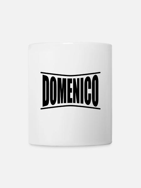Domenico T-Shirt Geschenkidee - Tasse - Weiß