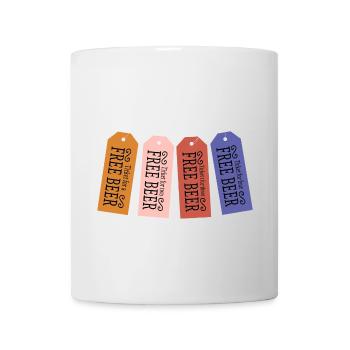 Free Beer Ticket - Mug - white - Front
