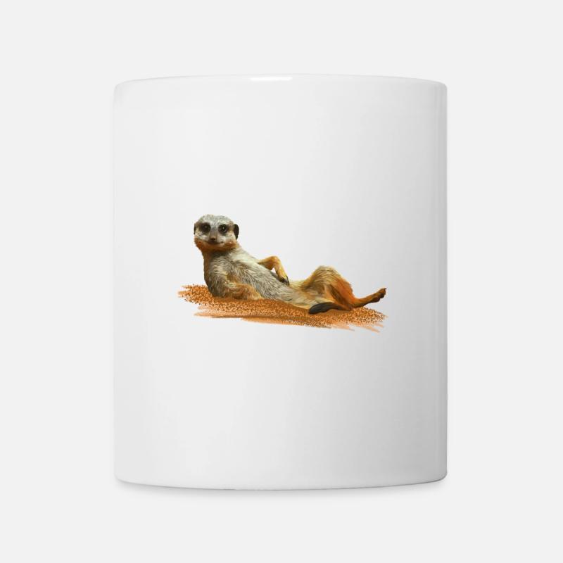 Erdmännchen - Tasse - Weiß