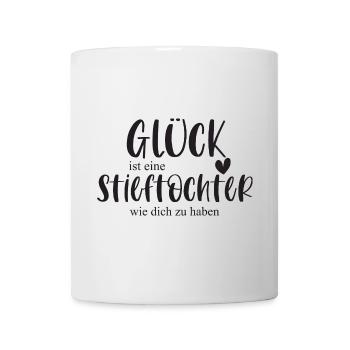 Tochter Stieftochter Kind Familie Geschenk Glück - Tasse - Weiß - Vorne