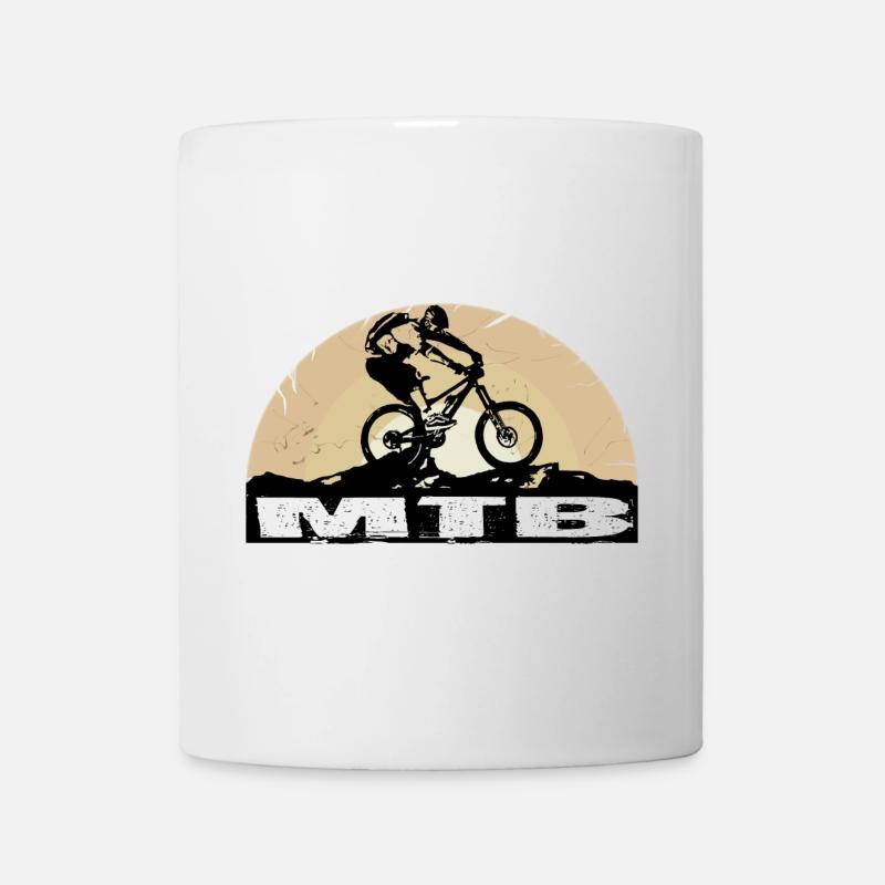 MTB Bike - Tasse - Weiß