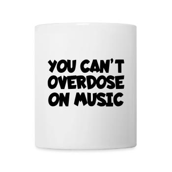 On n’en a jamais assez de musique # - Mug blanc - blanc - Devant