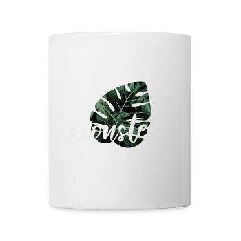 Monstera Fensterblatt Pflanzen Geschenk - Tasse - Weiß - Vorne