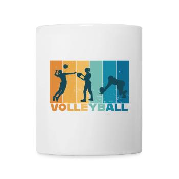 Volleyball Volleyballspielerin Vintage Geschenk - Tasse - Weiß - Vorne