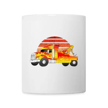Tow truck sunset - Mug - white - Front
