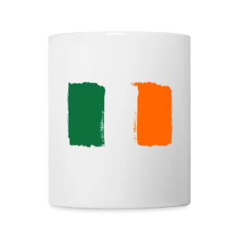 Ireland flag used look - Mug - white - Front