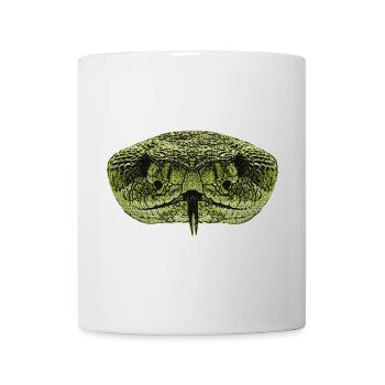 beste reptilien tees, schlangengesicht - Tasse - Weiß - Vorne