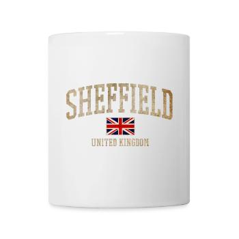 Sheffield Vintage UK Emblem - Tasse - Weiß - Vorne