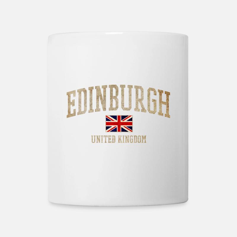 Edinburgh Vintage Union Flag - Mug - white