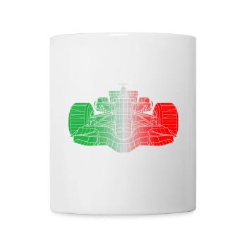 Italien Rennwagen - Tasse - Weiß - Vorne