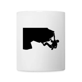 klettern überhang - Tasse - Weiß - Vorne